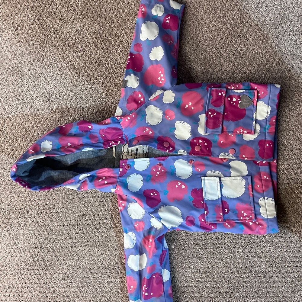 Hatley Kids Raincoat - Purple and Pink Clouds